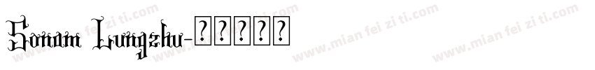 Sonam Lungzhu字体转换